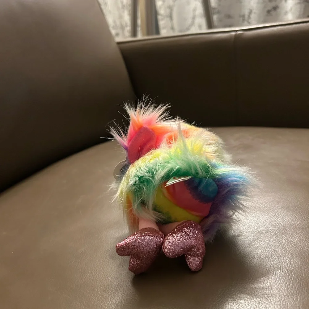 BEANIE BOOS ASHA THE COLORFUL OSTRICH 8 INCH PLUSH